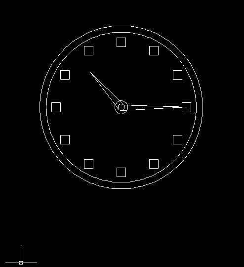 CAD定數(shù)等分畫(huà)鐘表教程