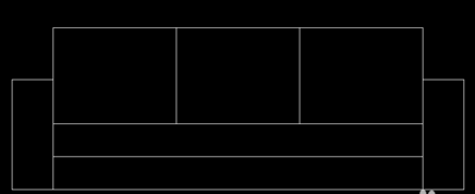 CAD沙發立體圖的畫法