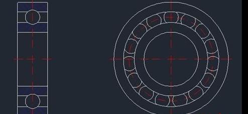 CAD畫深溝球軸承技巧