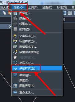 CAD多線之間的寬度及三條多線的設置方法