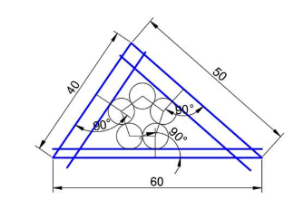 CAD 怎么繪制三角形內嵌花朵的圖形?