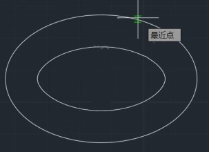 如何標注兩個橢圓或同心圓之間的距離？