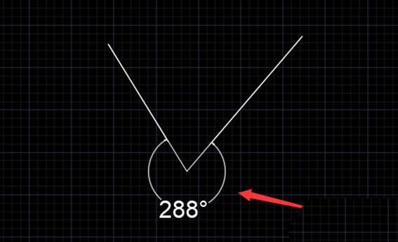 CAD標注大于180°角的方法